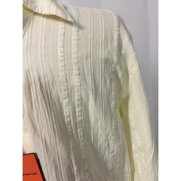 Ben Sherman Men's Shirt Cream Color Dress Casual Button Up Size Large New! - Picture 3 of 11